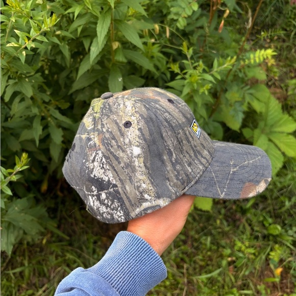 Camo White Cap Construction Supply baseball hat - Picture 3 of 6